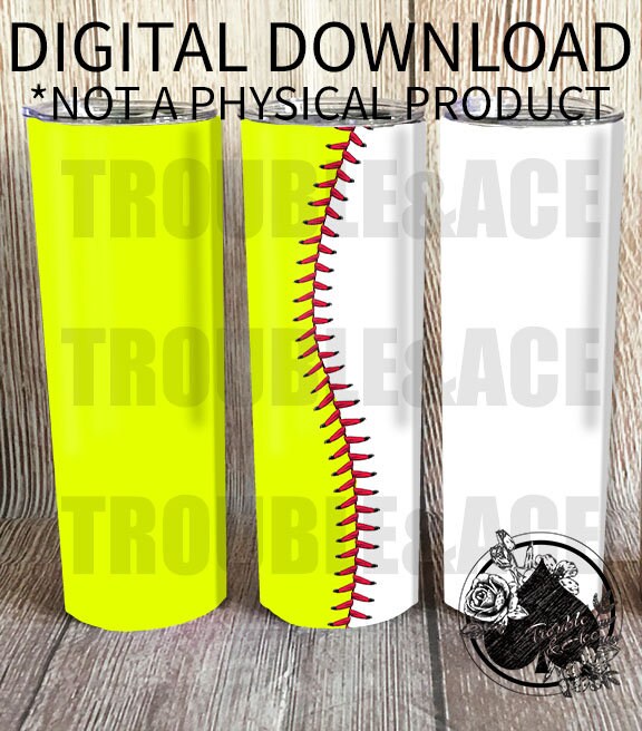 Baseball Softball Stitches Design Template for 20 Oz Skinny - Etsy