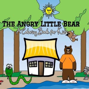 Angry Little Bear Story: Anger Management Coloring Book for Kids