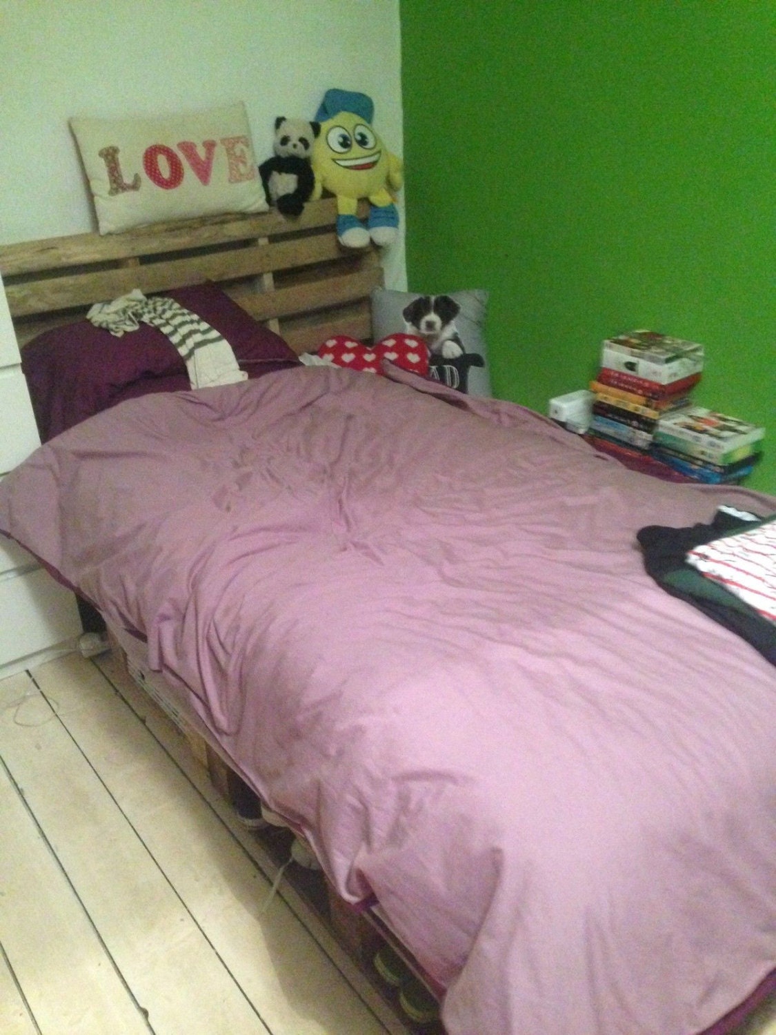 Custom Handmade Rustic Wooden Pallet Bed Single Bed Etsy UK