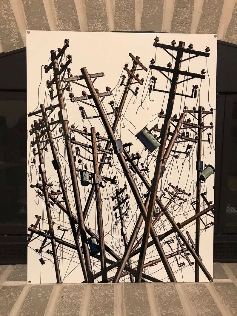 Powerline Art - Etsy