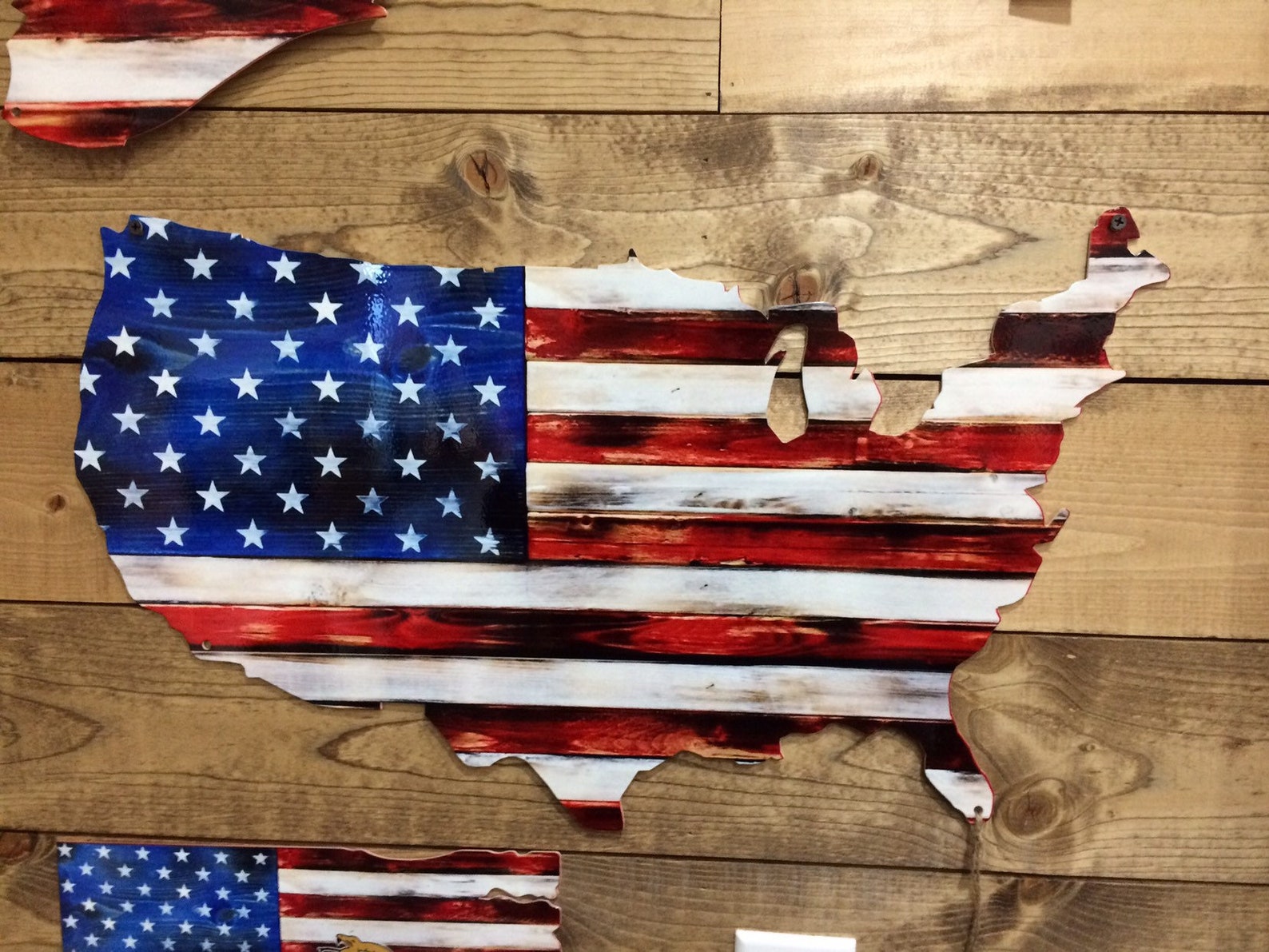 USA Cutout American Flag - Etsy