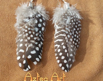 Earrings "GUINEA FOWL - 1"