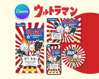 BIRTHDAY INVITATION ULTRAMAN