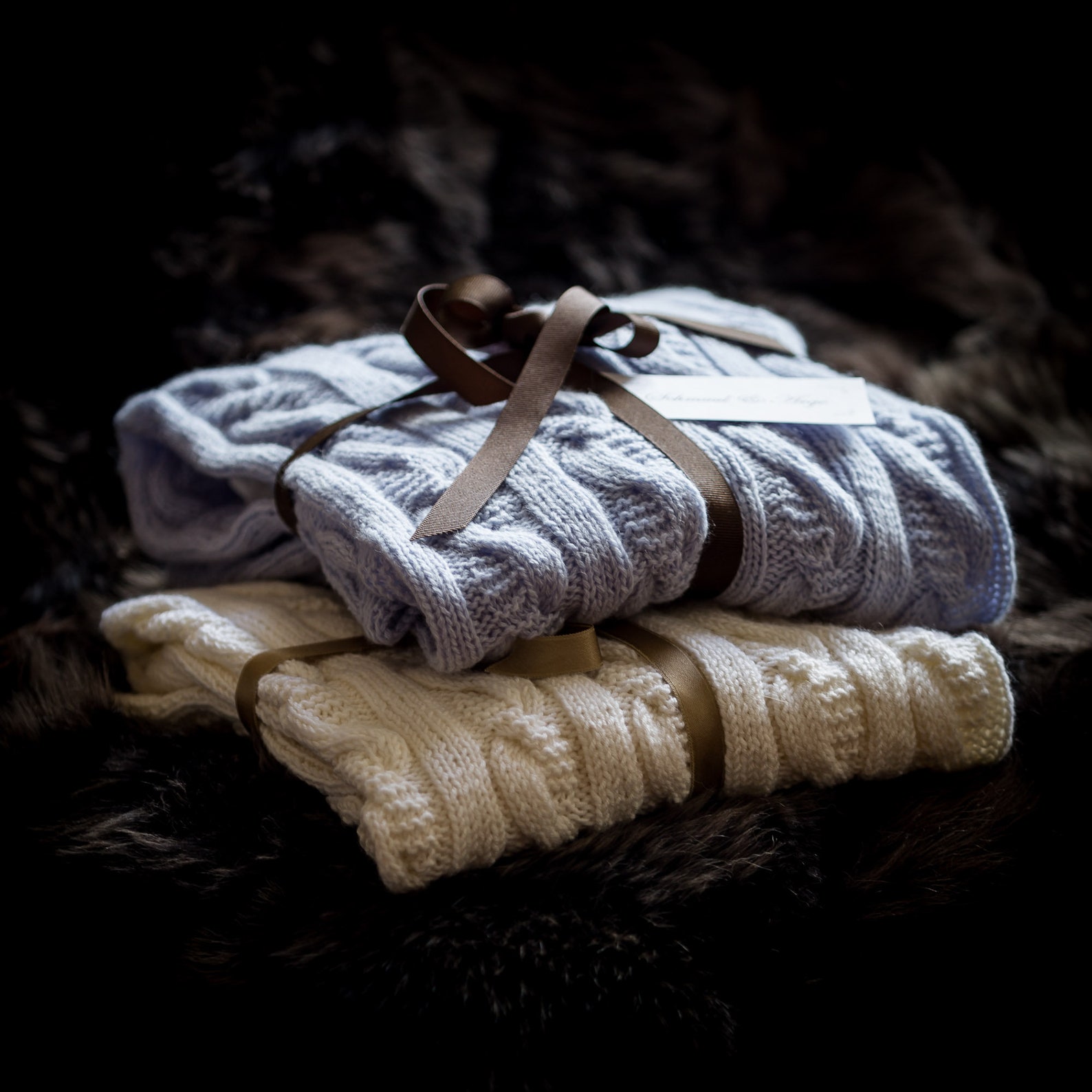 Cashmere Baby Blanket in Blue Etsy