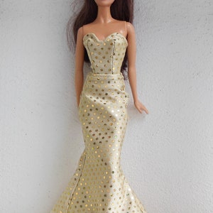 Doll clothing, Fashion doll clothes | Dress for 11,5 inch fashion dolls |Doll outfit in 1:6 scale | Handmade |