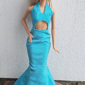 Doll clothing | Fashion doll clothes |  Dress for 11,5 inch fashion dolls | Doll outfit in 1:6 scale | Handmade |