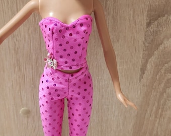 Doll clothing | Fashion doll clothes |  outfit - top and pants - for 11,5 inch fashion dolls | Doll outfit in 1:6 scale | Handmade |