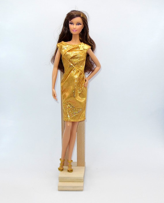 Barbie gold dress deals