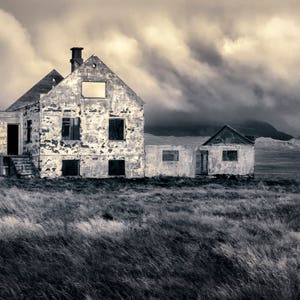 Haunted Iceland Photograph, Exterior, Abandoned, Decay, Scary, Ruins, Vikings, Rural, Moody, Historic, Explore, Deep, Wall Art, Large Print
