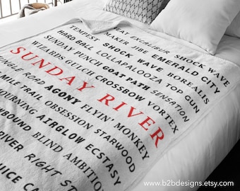 Sunday River Maine Ski Trails, Throw Blanket, Cozy Fleece Blankets, Modern Bedroom Decor, Ski House Lodge Decor, Ski Blanket, Skiing Gift