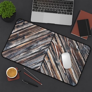 Rustic Barnwood Door - Desk Mat, Mouse Pad, Table Protector, Home Office Laptop Mat, Stylish Desk Decor, Large Gaming Mousepad