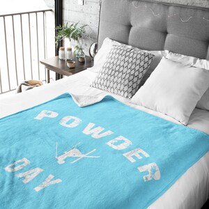 Ski Decor, Throw Blanket, Powder Day, Modern Decor, Skiing Life, Light Blue White, Ski Bum, Interior Design, Fleece Blanket, Free Skiing