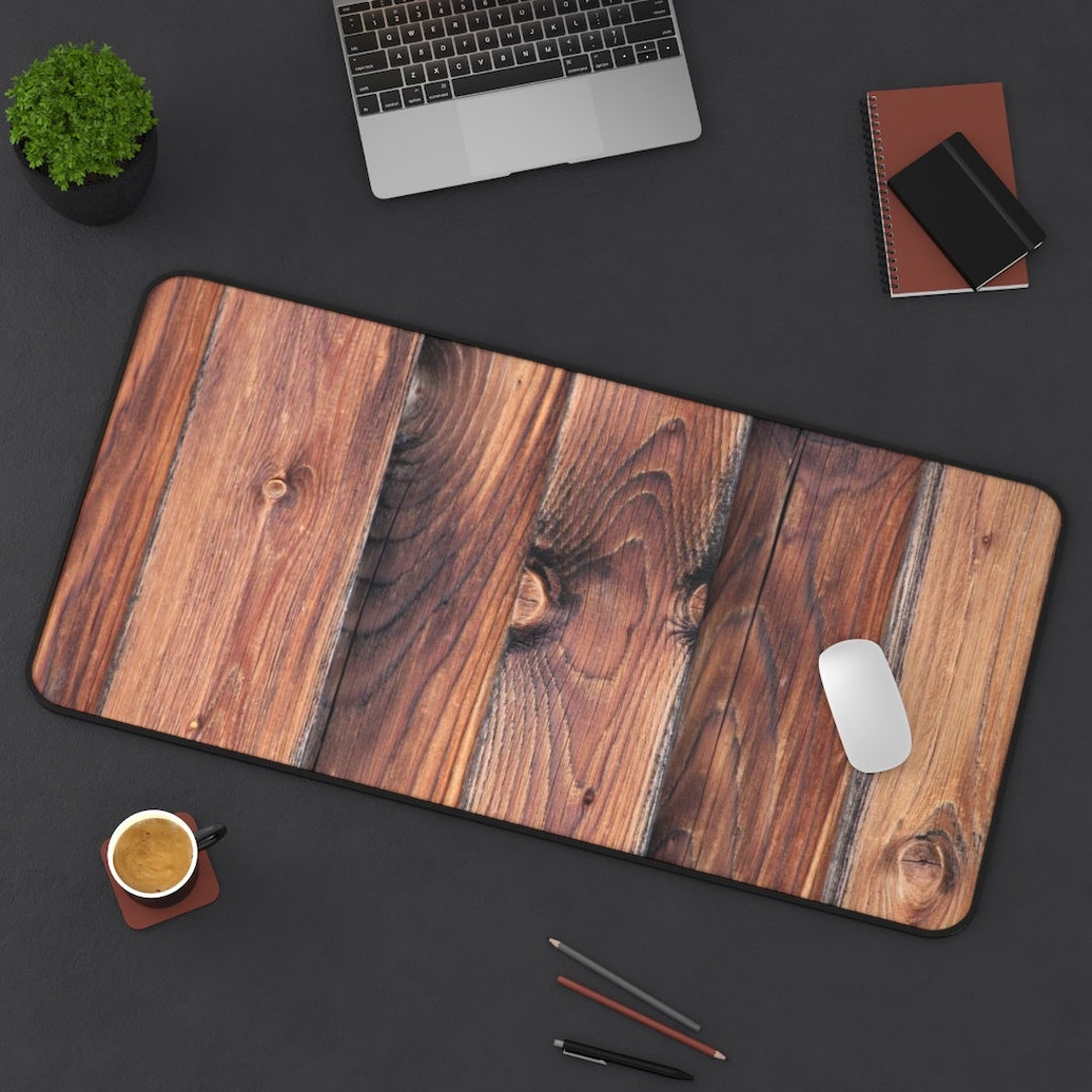 Rustic Barnwood Desk Mat, Mouse Pad, Table Protector, Home Office ...
