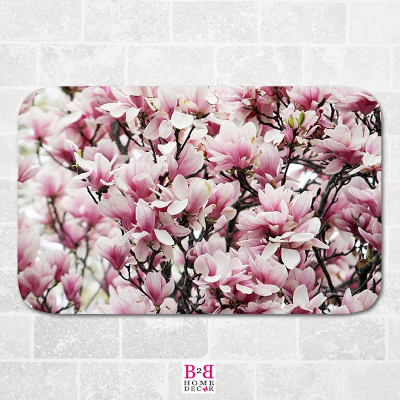 BACKtoBASICSinterior Magnolias Bath Mat - Thumbnail 4