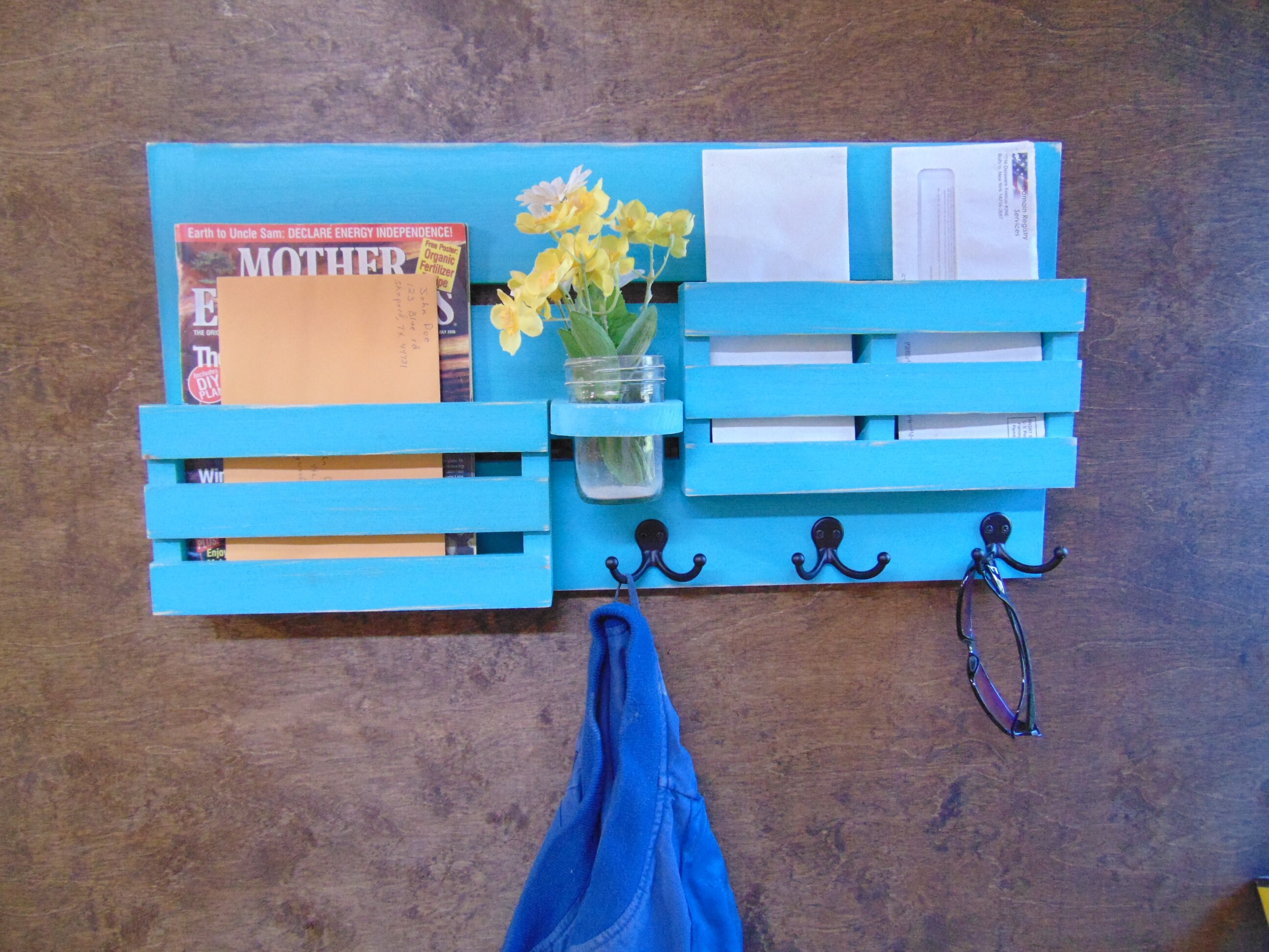 Mail Organizer Entryway Organizer Wall Mail Organizer Etsy