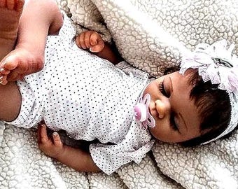Custom Solid Platinum Silicone Baby Doll: Detailed, Soft, Realistic