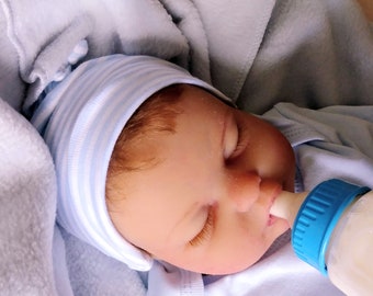 Custom Platinum Silicone Baby Boy Doll, Anatomically Correct
