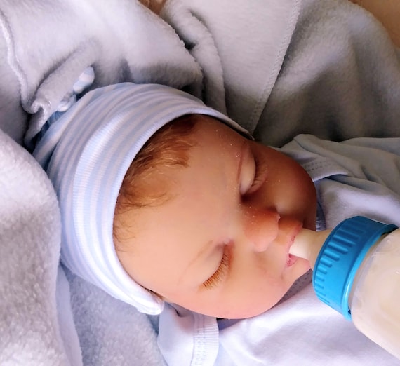 Custom Platinum Silicone Baby Boy Doll, Anatomically Correct
