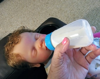 Solid Platinum Silicone Full body** boy***Open Mouth Takes Paci***