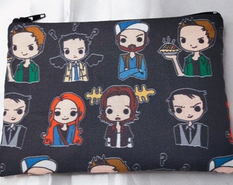 Supernatural themed Waterproof zipper pouch