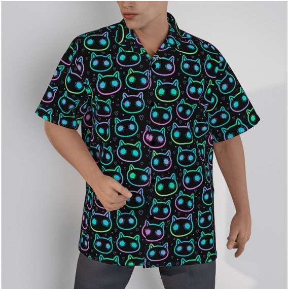Camisa gatos hombre hotsell