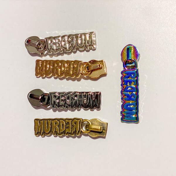 Gold Zipper Pull Custom Etsy