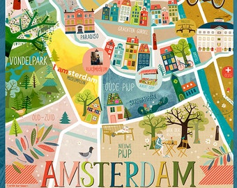 Amsterdam map - Print