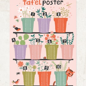 Tafel poster - Multiplication table poster image 7