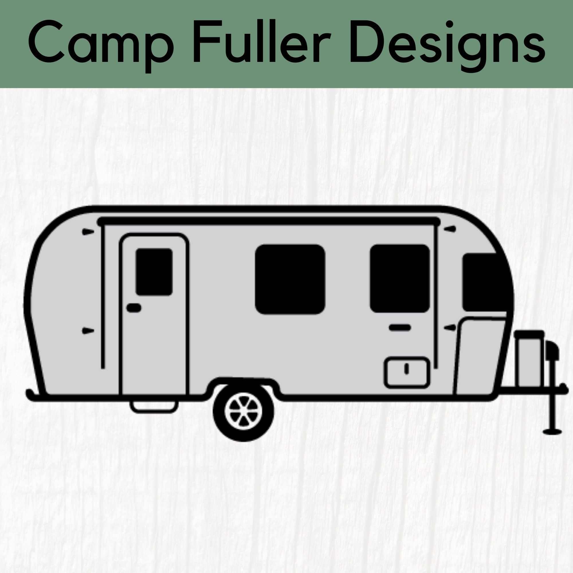 Tin Can Travel Trailer SVG Silver Travel Trailer SVG Etsy
