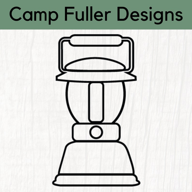 Camp Lantern Outline SVG Lantern Outline SVG Coleman - Etsy