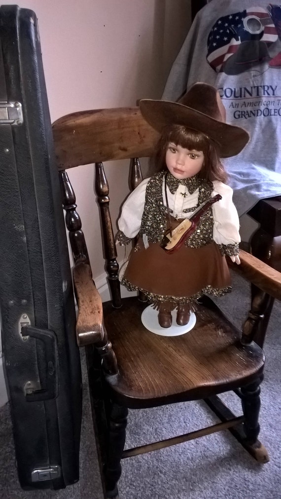 Country Singer Porcelain Doll She Is 16 Inches Tall And Has Etsy