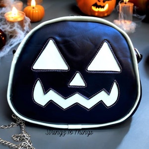 Halloween Crossbody Bag/ Halloween Crossbody/ Jack-O&#39;-Lantern Bag/ Eldritch Crossbody Bag