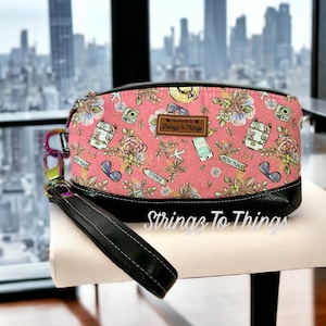 Clematis Wristlet/ Clematis Pouch/ Wristlet