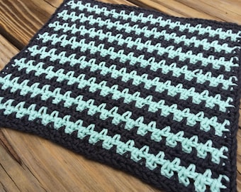 Woven Linen Stitch Washcloth Crochet Pattern