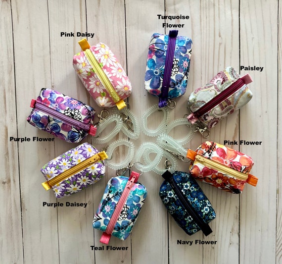 Mini Box Zipper Pouch Key Chain Tiny Boxy Zipper Pouch Etsy