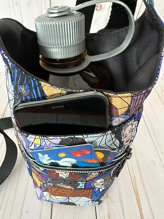 Crossbody travel bag with water bottle holder shop