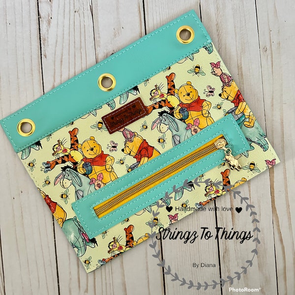 Custom 3 Ring Binder Pencil Pouch/ Binder Pencil Pouch/ Pencil Pouch/ Pencil Bag