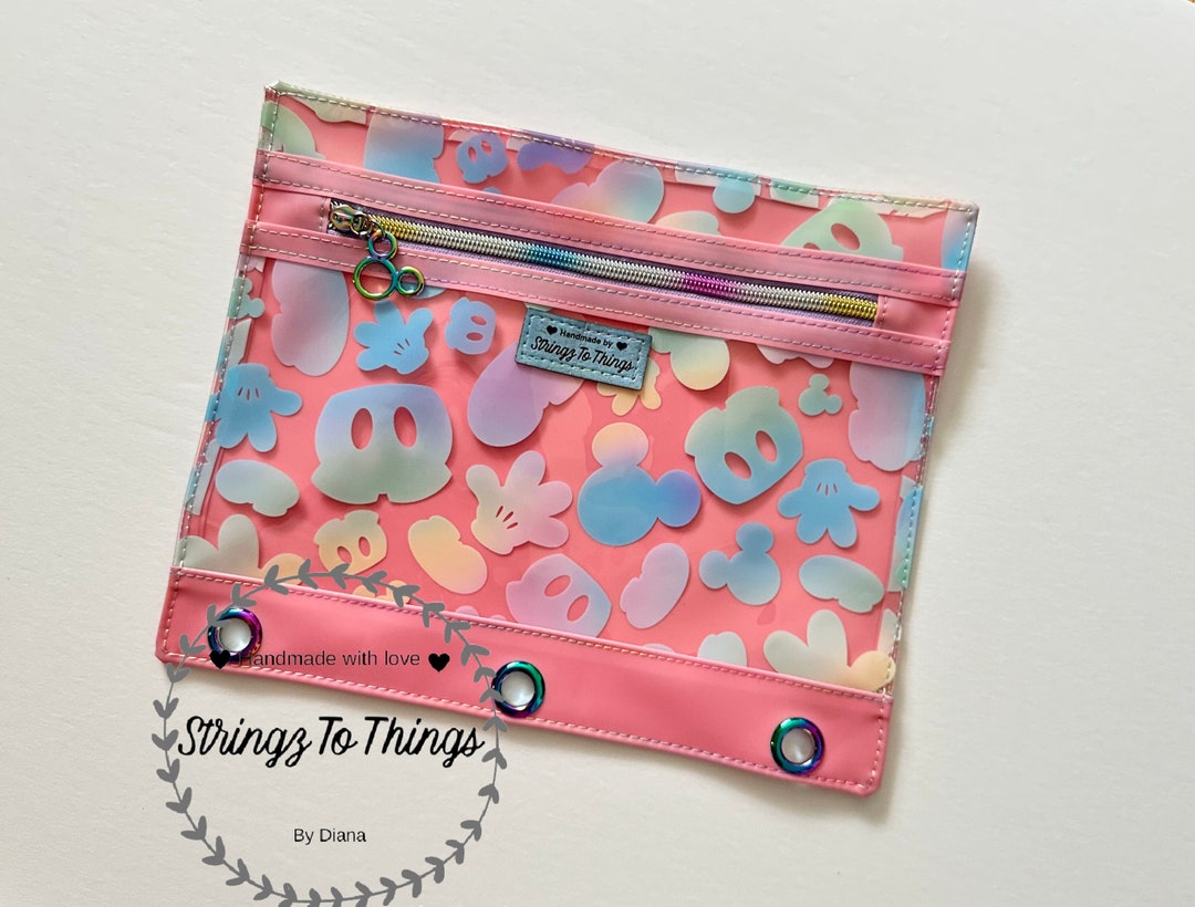 Clear 3 Ring Binder Pencil Pouch/ 3 Ring Binder Pencil Pouch/ Binder