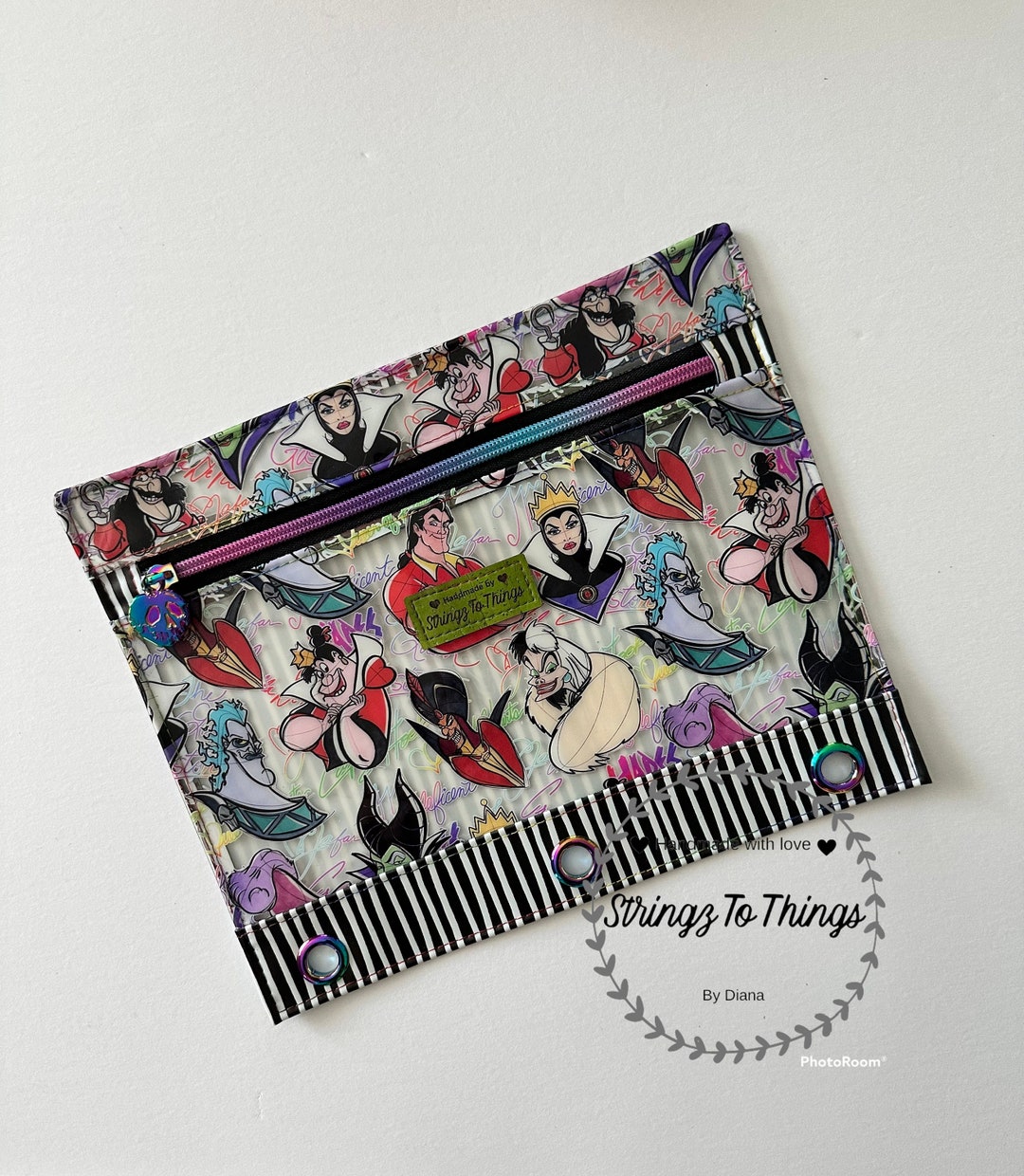 Clear 3 Ring Binder Pencil Pouch/ 3 Ring Binder Pencil Pouch/ Binder