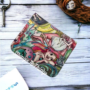 Mermaid Wallet/ Minimalist Wallet/ Bifold Wallet/ Pocket Wallet/ Mustard Seed Wallet