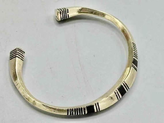 Tuareg Triple Bar Multiple Stripe Inlay Squared B… - image 9