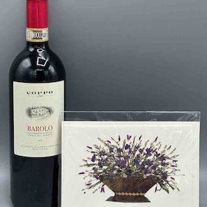 Handmade Pressed Dried Real Flower Greeting Card - Floral Arrangement