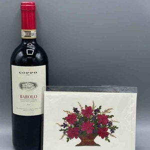 Handmade Pressed Dried Real Flower Greeting Card - Floral Arrangement