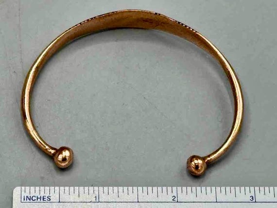 Tuareg Double Bar Multiple Stripe Inlay Etched Ce… - image 2