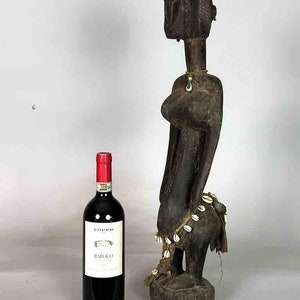 Sehr alte Vintage Bambara Frauengeist Statue | 26 &quot;- Mali