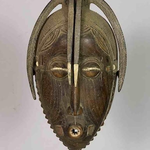 Unusually Fine Hairdo Baule Mask - Ivory Coast