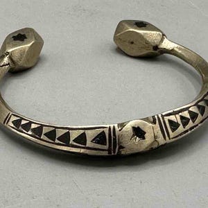 Heavy Tuareg Coin Silver Inlaid Bracelet - Etsy