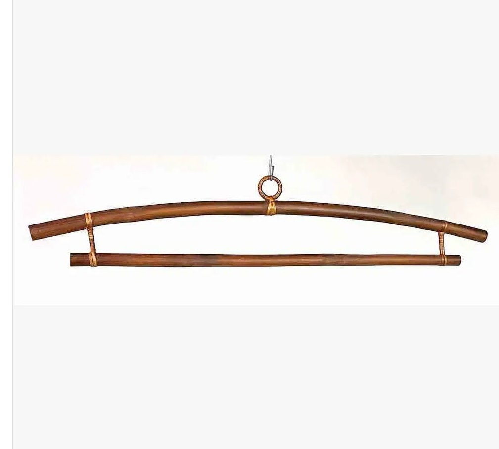 Bamboo Textile Hangers Raised Center Style 20 Interior Width Etsy