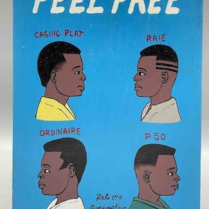 Small 4-Head Contemporary Barbershop/Beauty Salon Sign