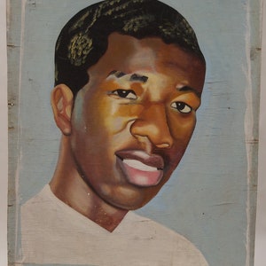 Original Authentic Vintage African art Commercial artist advertising sign – musician- Ghana